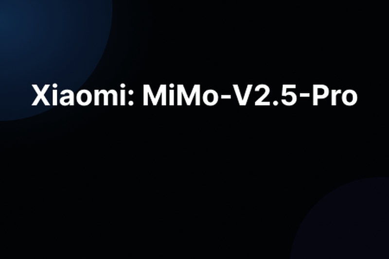 Xiaomi: MiMo-V2.5-Pro