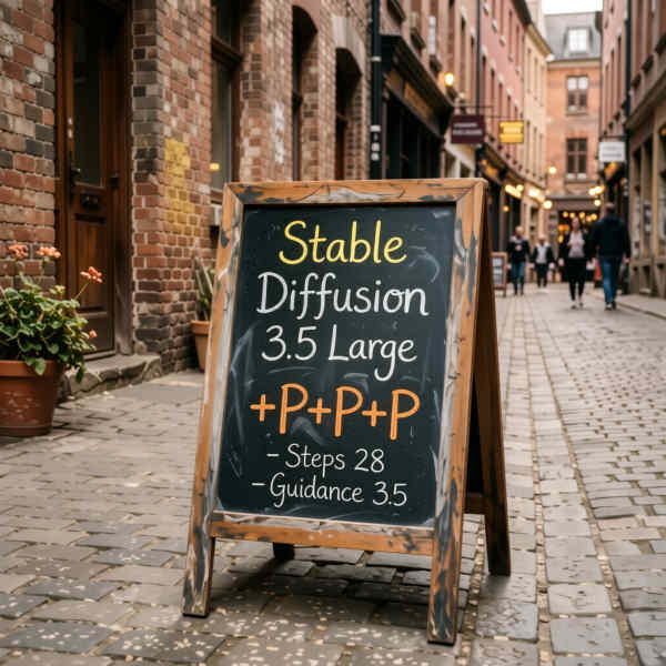 Stable Diffusion 3.5 Large sample output
