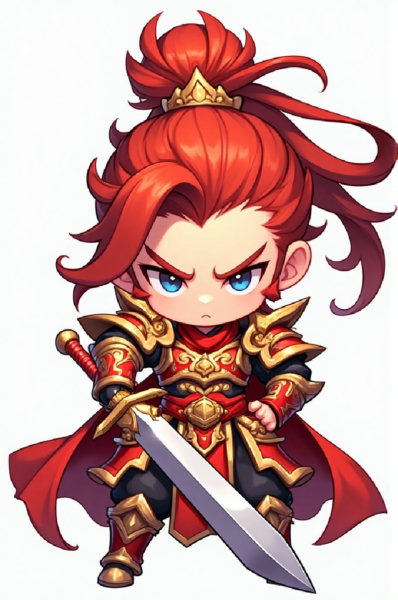 DP_Chibi-Style Ancient Warrior With Traditional Chinese Style_Three Kingdoms Character Design - v1.0