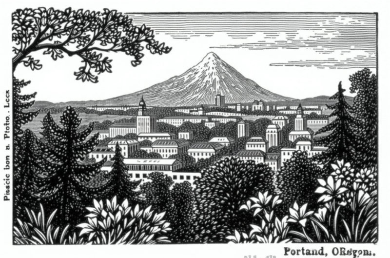 Woodcut Illustrations Trousset Landscapes - v1.0
