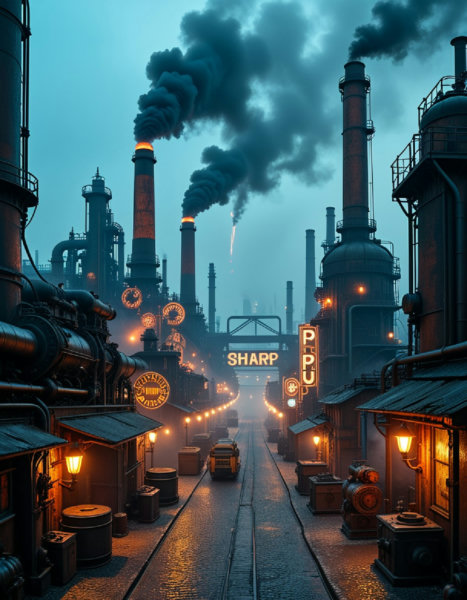 dieselpunk industrial cityscape - v1.0