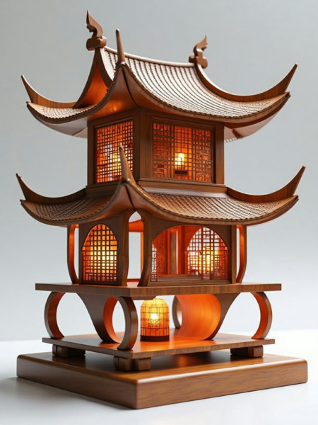 E_Chinese-Style Wooden Miniature Structures_Ancient Architectural Model Creation - v1.0