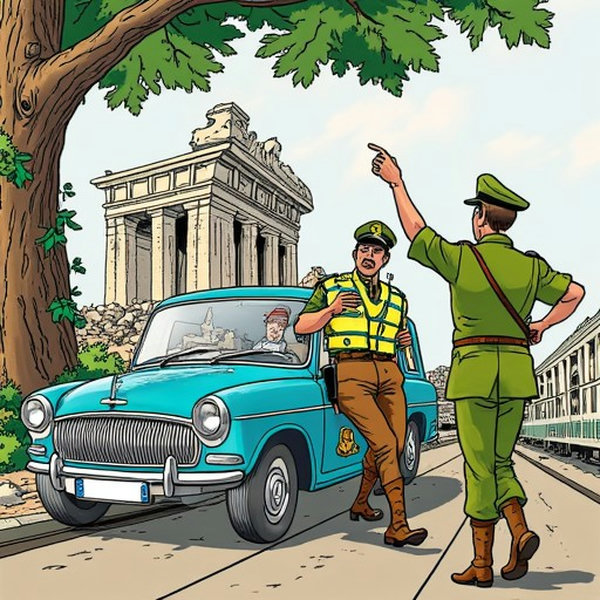 Cartoon Illustration - Hergé Style - V1