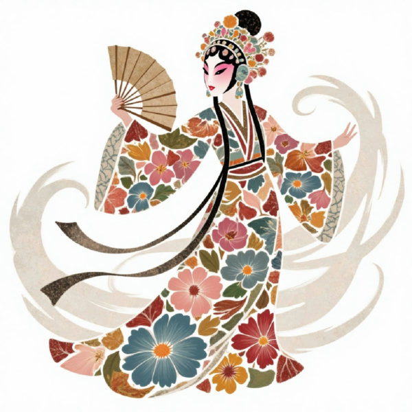 E_Integration Of Opera And Flowers_Creation Of Peking Opera Roles - v1.0