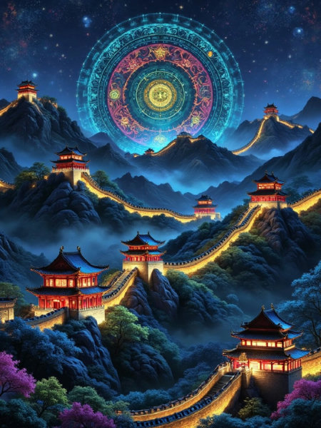 A_Chinese - Style Night Scenes_Chinese-Style Architecture Generation - v1.0