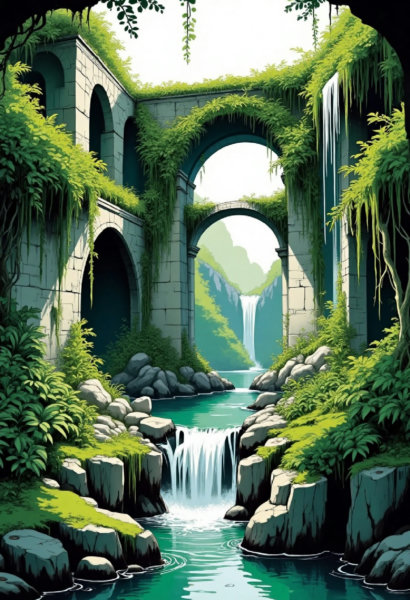 DX_Vegetation-Covered Buildings_Fantasy Scene Generation - v1.0