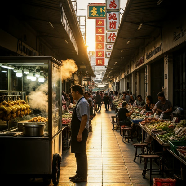 Yaowarat street (Bangkok Chinatown) - V1