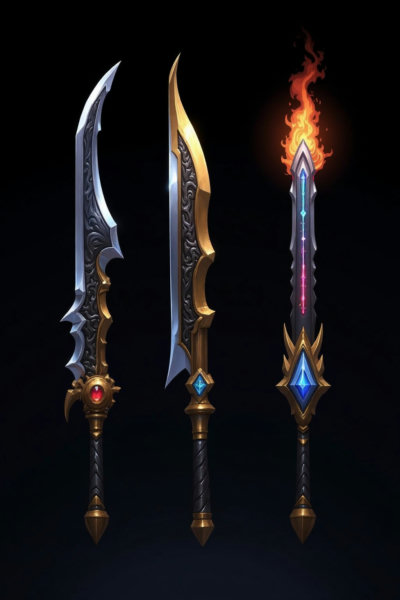 DT_Fantasy Weapon Design_Multi-Style Sword Generation - v1.0