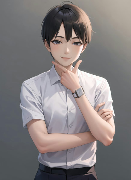 Thinking Pose/Gesture | LoRA - v2_b