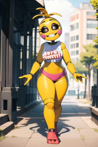 Toy Chica FNAF / Five Nights at Freddy's illust + 1.5 - D