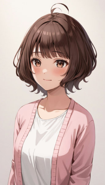 Curl inward hair - V1