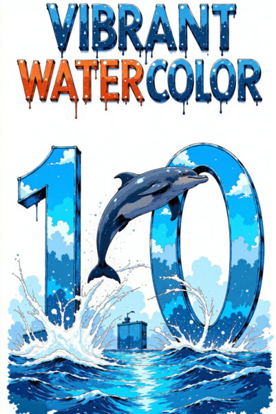 Vibrant Watercolor Painting/Sketch - Vibrant watercolor v.1