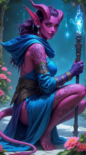 Tiefling - Creature Concept - FLUX - v1.0