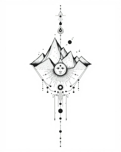 DP Tattoo Sketch Minimal Line art SDXL & Flux & Illustrious - Flux