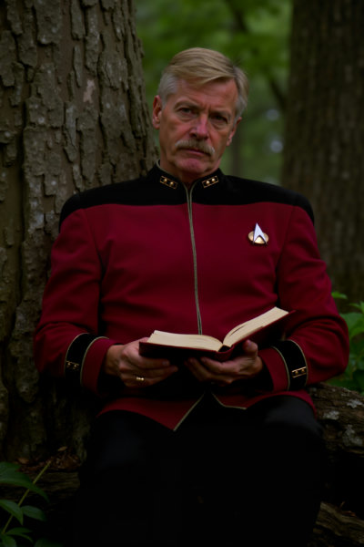 Star Trek TNG uniforms (5 variants + Geordi Visor) (Flux) - Admiral Uniform