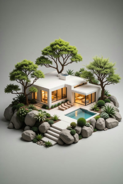 DT_Miniature Architectural Landscaping_Villa Landscape Generation - v1.0