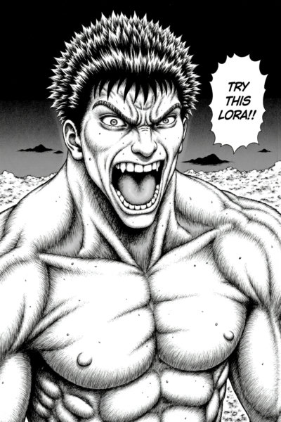 Berserk manga style - Flux Lora - v1.0