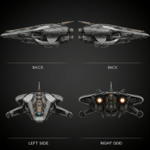 Space ship turner - FLUX v1.0