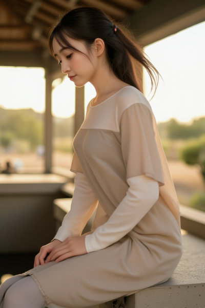 layered longline dress (realistic) - v1.0