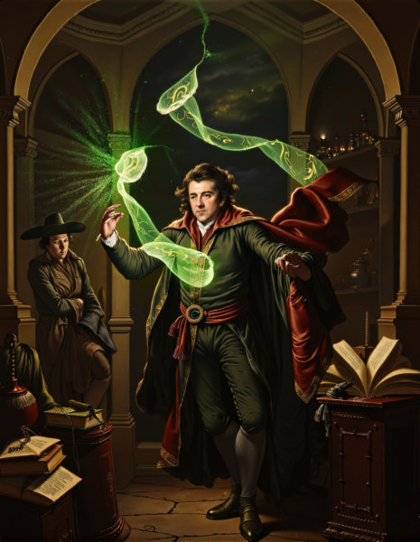Joseph Wright Of Derby Style - FLUX