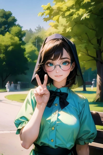 LoRA Peace Sign - v0.3