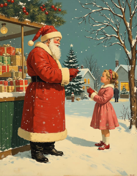 Vintage Christmas Card - Flux1-Dev