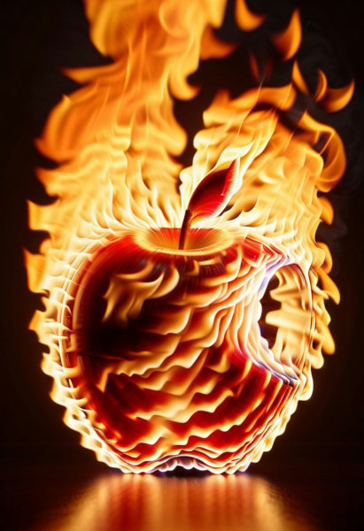 Flaming - on fire - v1.2-style2-sdxl