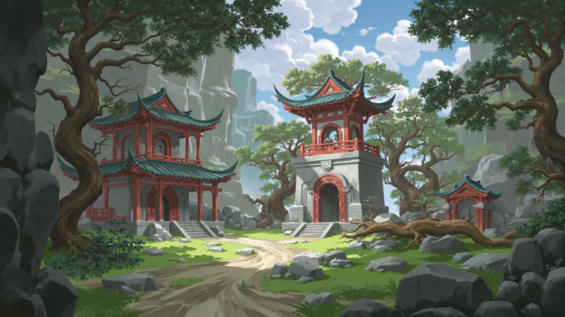 HEZI_F.1 Ultimate Game Scene Summary + Hand-drawn Texture<HEZI_F.1极致游戏场景概括+手绘质
