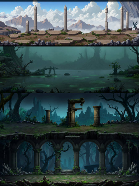 Game Map_ Landscape Map_ Game background - v1.0