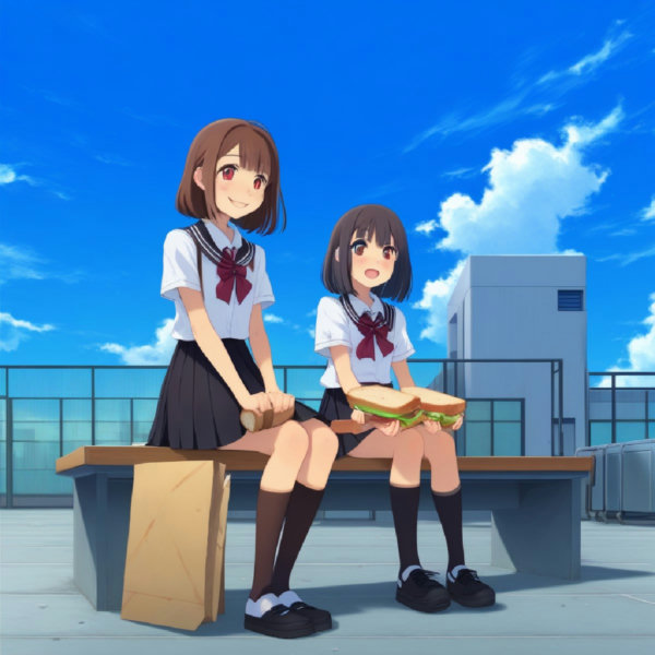 School Rooftop ( ) IL SDXL - SDXL