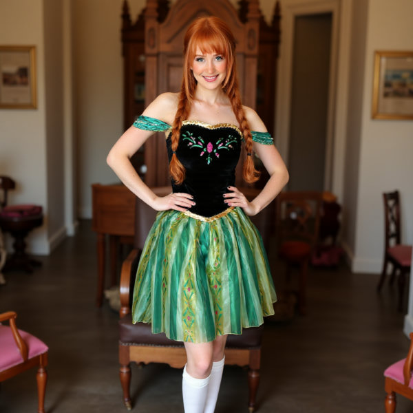 Frozen Anna Coronation Cheap Cosplay - v1.0