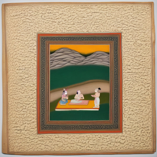 indian miniature manuscript - indian min V1