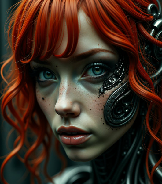 Red demonic beauty cyborg - v1.0