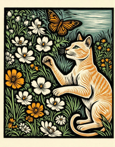 Eldritch Woodblock Print for Flux - v1.0