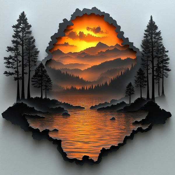 Papercut Art Style FLUX @Ethanar - V1