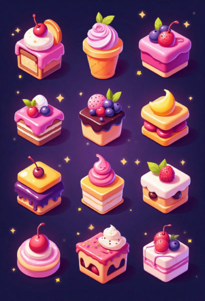 C_3D Dessert Icons_Adaptable To Various Scenarios - v1.0