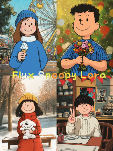 Flux. Snoopy cute cartoon style character generation - v1.0