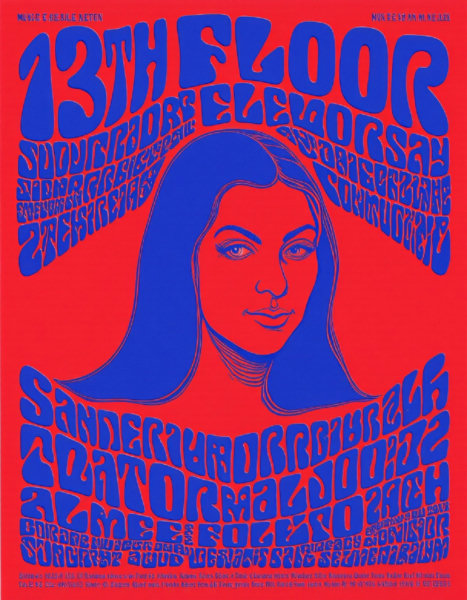 1960's Music Poster - Wes Wilson Style - Flux1-Dev