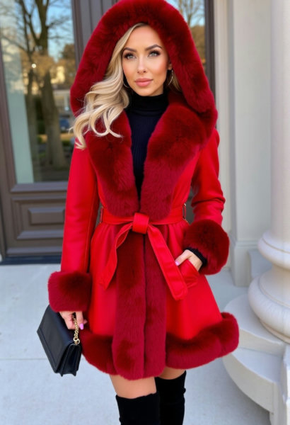 Belted Fur Coat - V1 FLUX