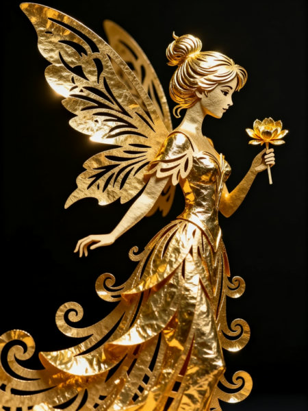 Gold Leaf Paper-Cutting Art - v1.0