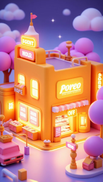 3D E-commerce Flux Lora | Miniature Cartoon Style - v1.0