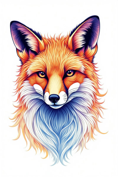 DT_Fluid Line Art_Animal Portrait Creation - v1.0
