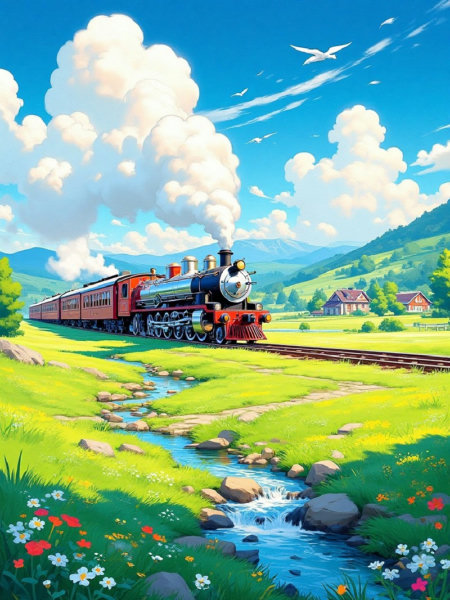 E_Anime Landscape Drawing_Fairy Tale Scene Generation - v1.0