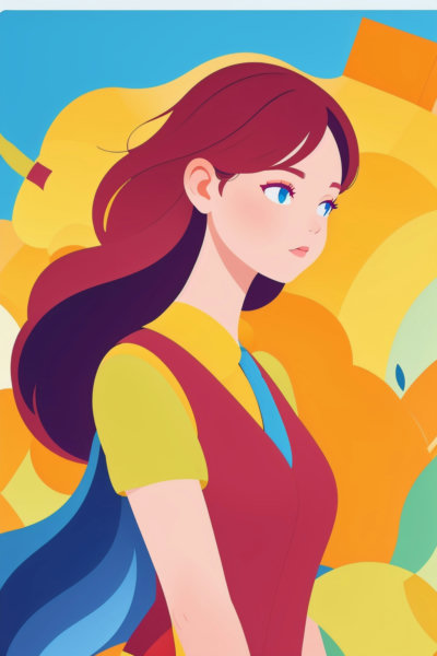 手绘扁平插画风格大模型-Flat illustration - v1.0