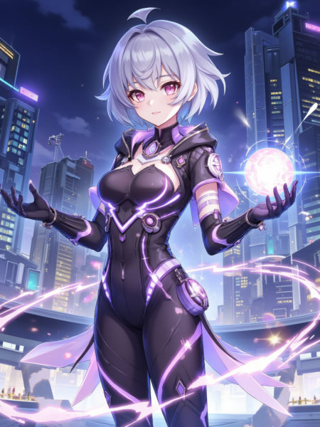 Cartoon Character Art Genshin Impact Style Character Poster - Flux - v1.0