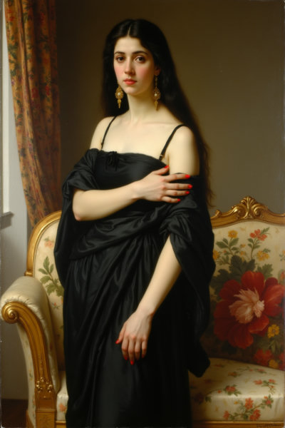Bouguereau Oil Painting - Flv1
