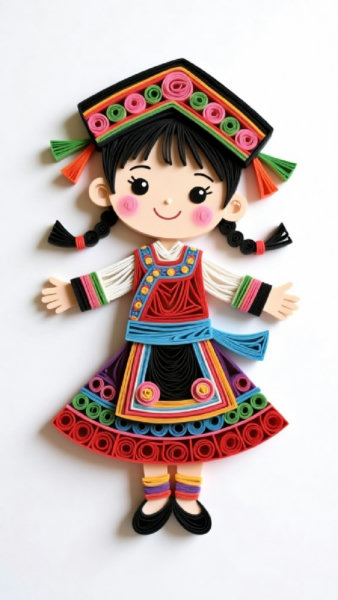 A_Paper-Quilling Ethnic Style_Ethnic Character Creation - v1.0