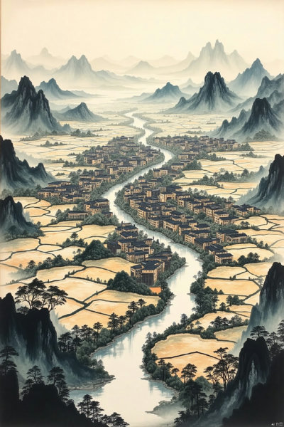 OB Chinese style scroll painting - v2.0