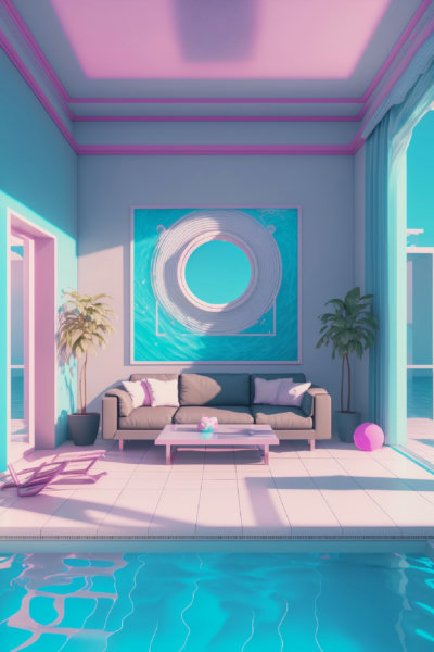 Vaporwave Style - SD 1.5 v1.0