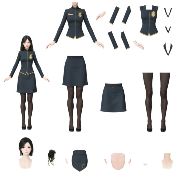 Vtuber - LIVE2D Split Model VTuber - Virtual YouTuber - SDXL 1.0